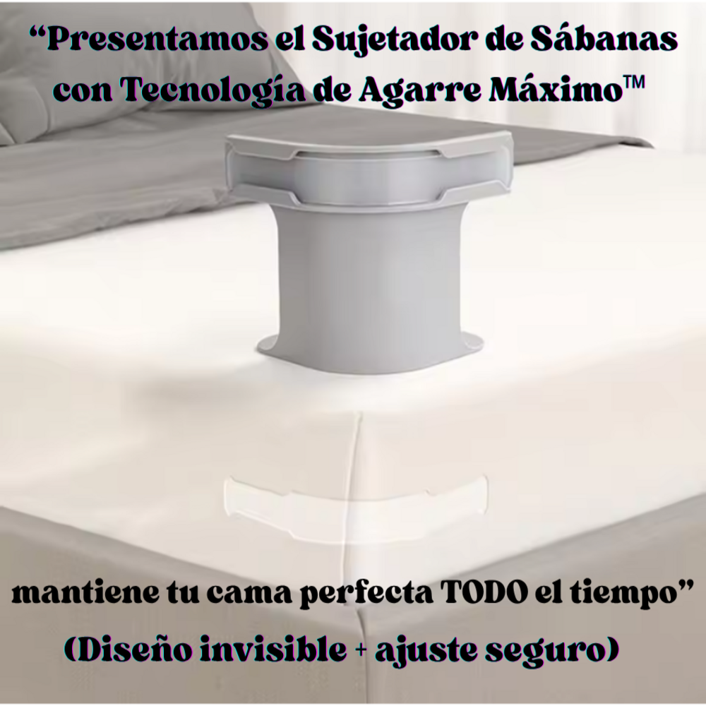 🛏️ Sujetador de Sábanas con Ajuste Seguro y Invisible
