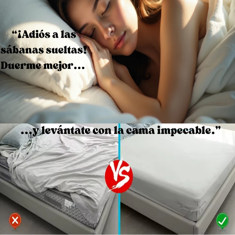 🛏️ Sujetador de Sábanas con Ajuste Seguro y Invisible
