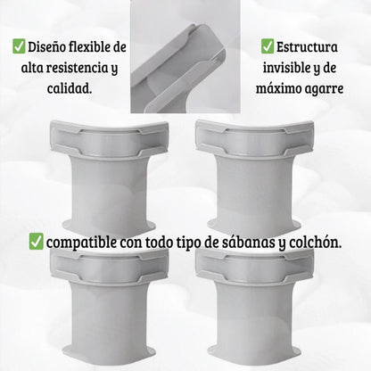 🛏️ Sujetador de Sábanas con Ajuste Seguro y Invisible