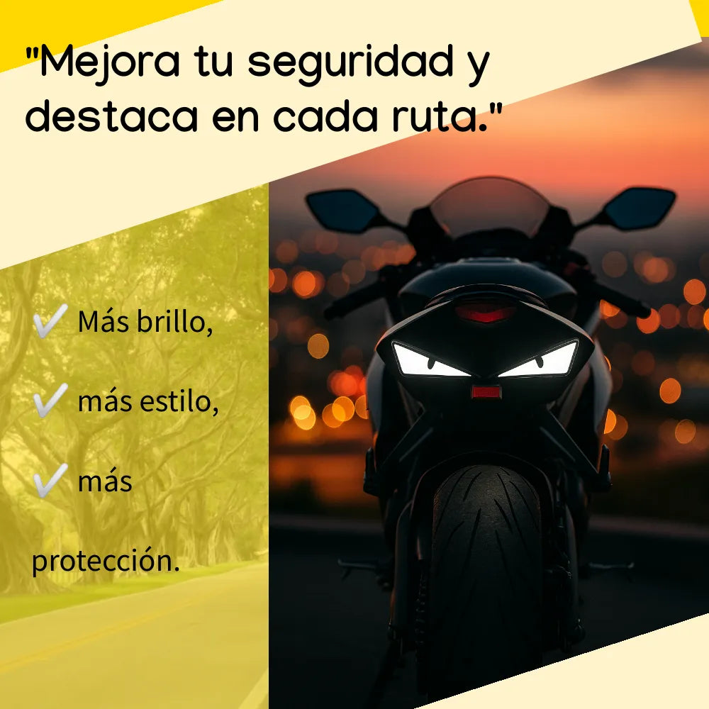 Luces LED de alto brillo para destacar tu ruta.